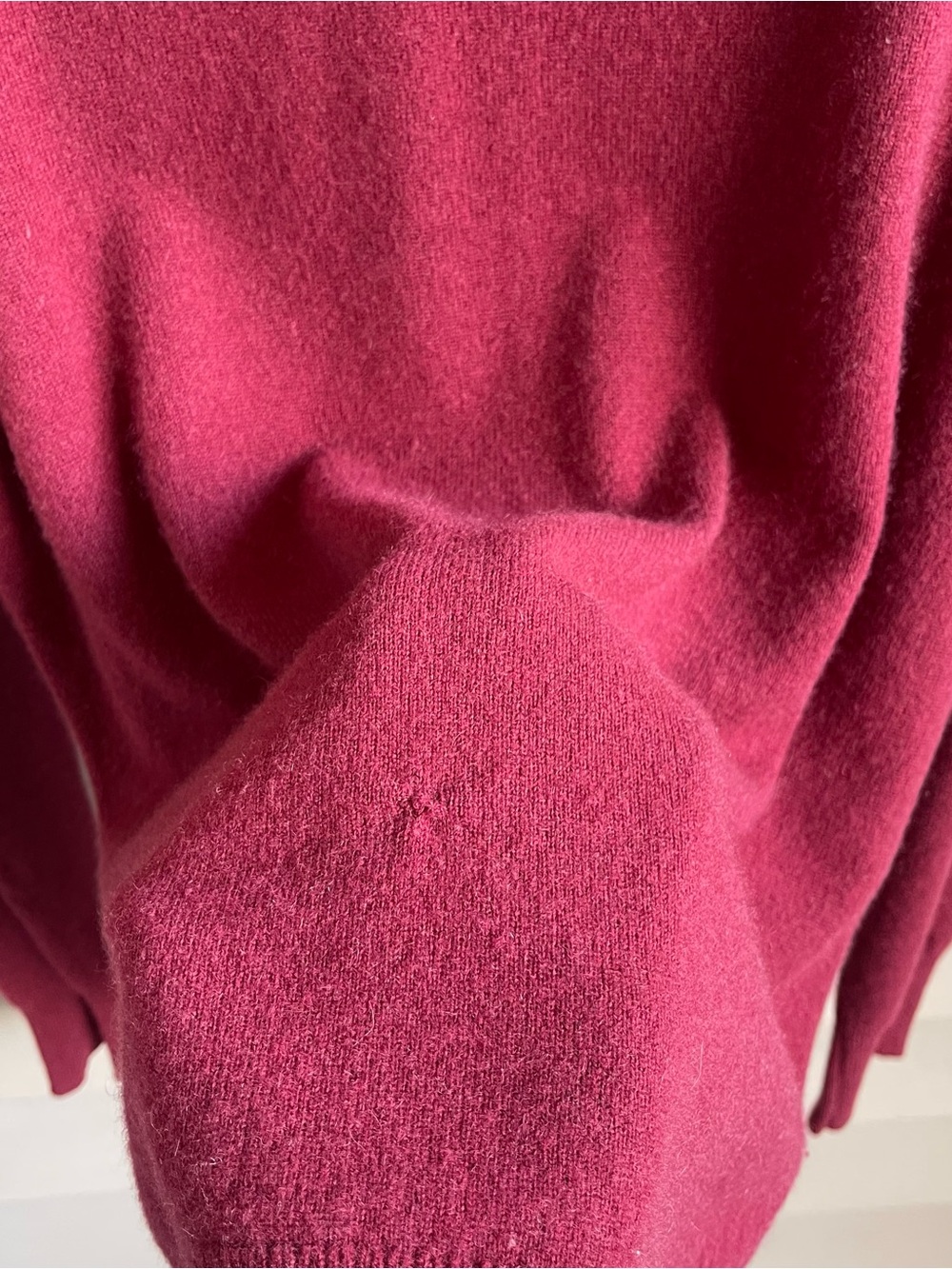 J. Crew Luxury Cashmere Sweater Womens Size XXL Burgundy Holiday Money - Picture 4 of 9